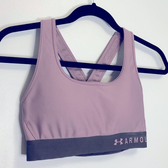 Under Armour Crossback Mid Sports Bra - Picture 2 of 5